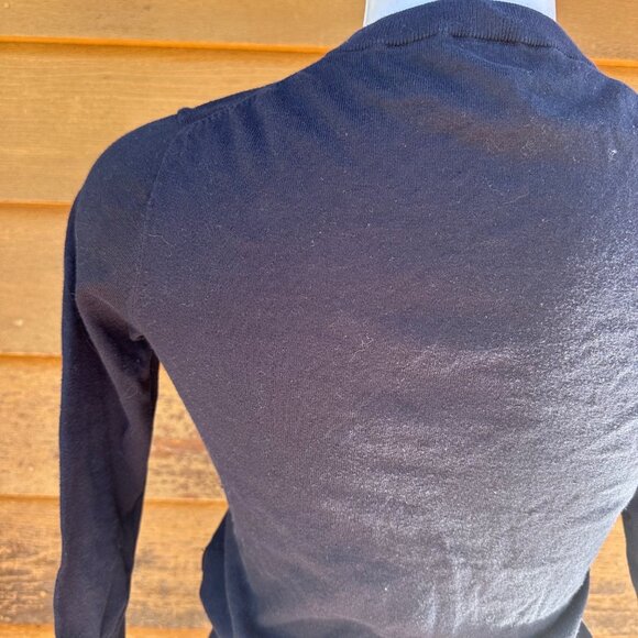 Vintage J.Crew Clare Cardigan Navy Blue Womens Size S 100% Cotton Button-Up Knit - Picture 8 of 10